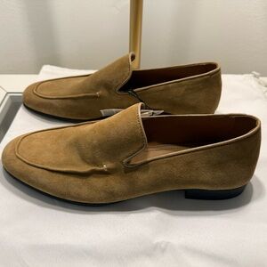 Zara Men's Light Brown Suede Slip-On Loafers size 8.5 US (41 EU)